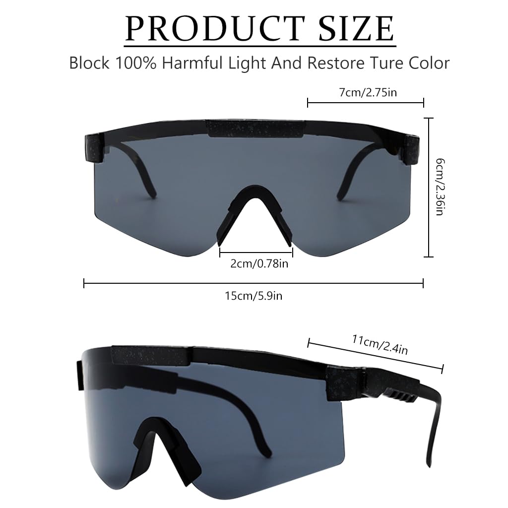 Proberos Sports Sunglasses Biking Sunglasses UV Protection Riding Polarized Sunglasses with Case Motorcycle Windproof Sunglasses Unisex Sports Sunglasses for Biking, Marathon, Motorcycling Proberos Sports Sunglasses Biking Sunglasses UV Protection Riding Polarized Sunglasses with Case Motorcycle Windproof Sunglasses Unisex Sports Sunglasses for Biking, Marathon, Motorcycling